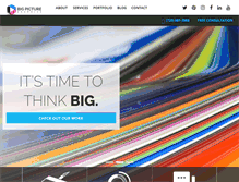 Tablet Screenshot of bigpicturegraphics.com
